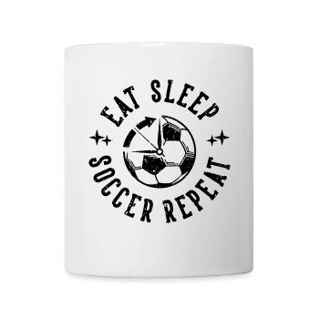 Soccer Eat Sleep Soccer Repeat Vintage Gift - Mug - white - Front