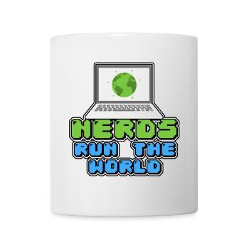 Nerds regieren die Welt - Tasse - Weiß - Vorne