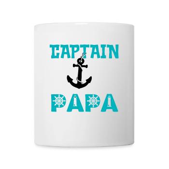 captain papa - Mug blanc - blanc - Devant