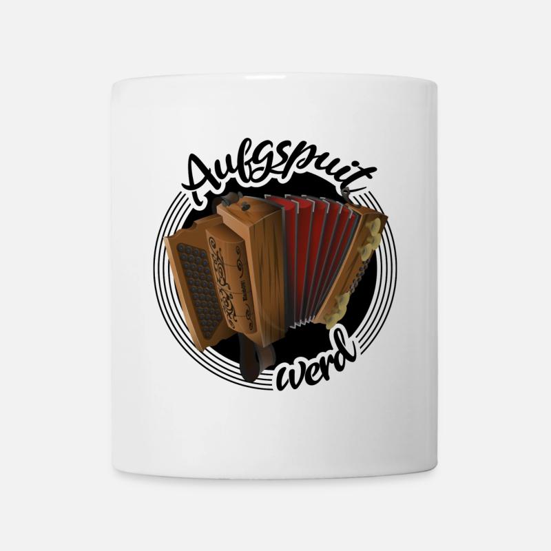 Steirische Harmonika - Aufgspuit werd | ZiachON! - Tasse - Weiß