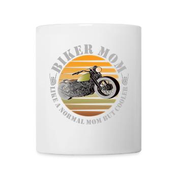 Cool Motorrad Motorradfahrer Mama Mutter - Tasse - Weiß - Vorne
