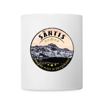 SÄNTIS Amazing place in Switzerland - Mug - white - Front
