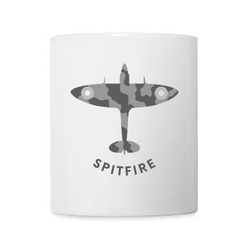 Spitfire-Jagdflugzeug - Tasse - Weiß - Vorne