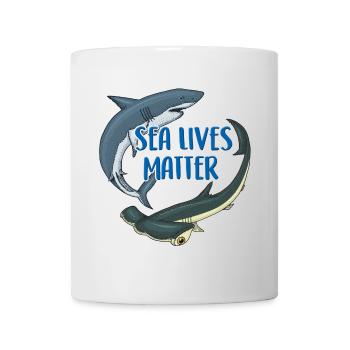 White shark | protects the sharks - Mug - white - Front