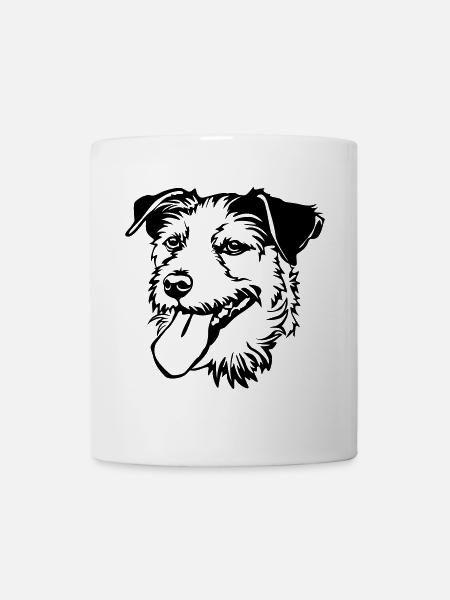 Parson Russel Terrier Kopf - Tasse - Weiß