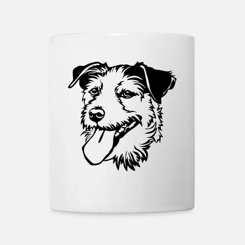 Parson Russel Terrier Kopf - Tasse - Weiß