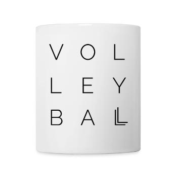 volleyball type font letters symbol Logo icon - Tasse - Weiß - Vorne