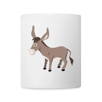 Esel Illustration – handgezeichnetes Tiermotiv - Tasse - Weiß - Vorne