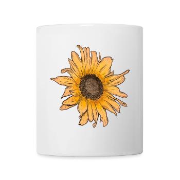 Sonnenblume Sonne Sommer - Tasse - Weiß - Vorne