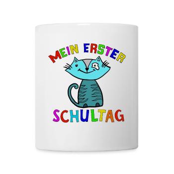 Mein Erster Schultag Katze - Tasse - Weiß - Vorne