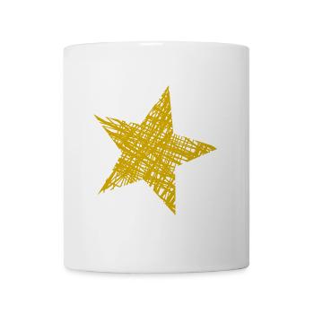 STERN. STERNE. STERN. STERNE. FEST. JAHRESTAG - Tasse - Weiß - Vorne