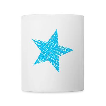 STERN. STERNE. STERN. STERNE. FEST. JAHRESTAG - Tasse - Weiß - Vorne