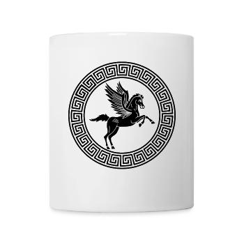 Symbol of the black Pegasus horse - Mug - white - Front