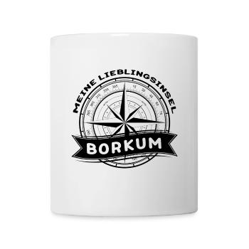 Borkum - Meine Lieblingsinsel - Tasse - Weiß - Vorne
