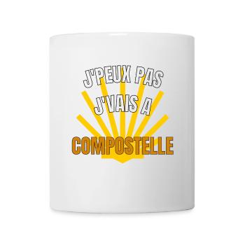 J’peux pas j’vais à compostelle - Mug blanc - blanc - Devant