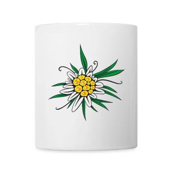 Fleur d’Edelweiss - Mug blanc - blanc - Devant