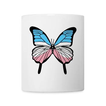 Trans Pride Butterfly Transgender Pride - Mug - white - Front