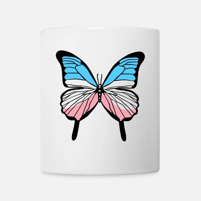 Trans Pride Schmetterling Transgender Pride - Tasse - Weiß