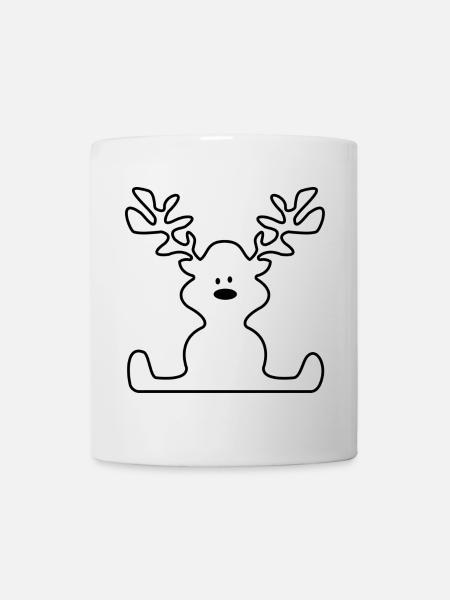 Elch - Tasse - Weiß
