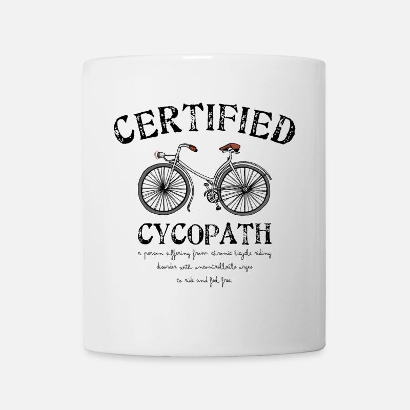 Vintage Bicycle Sketch Graphic - Mug - white