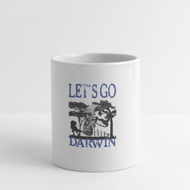 Idée cadeau textile Charles Darwin Evolution Mug blanc