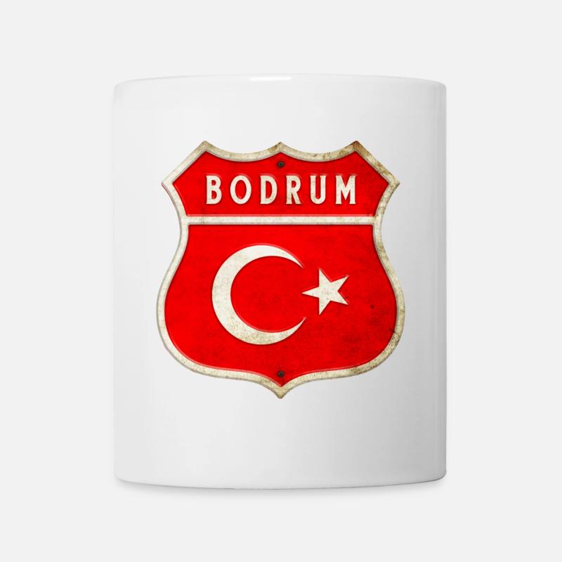 Armoiries du drapeau de la Turquie - Mug blanc - blanc