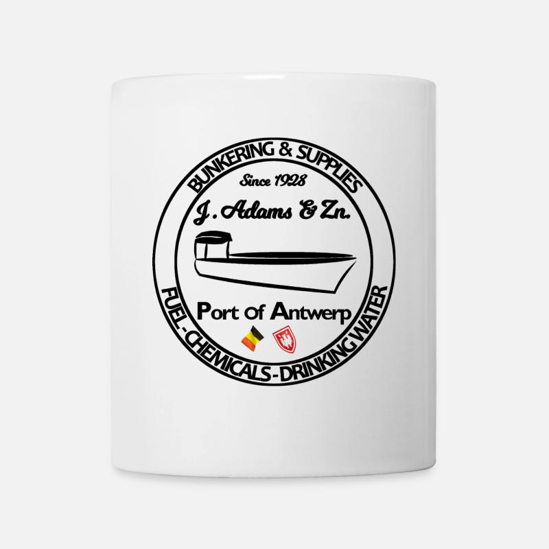 Logo Bunker- und Versorgungsschiff Hafen Antwerpen - Tasse - Weiß