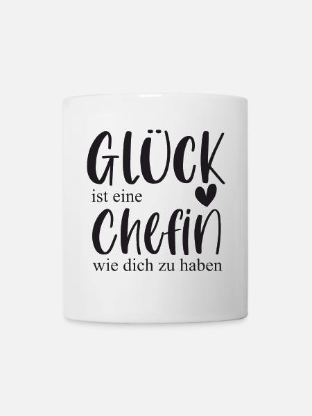 Chefin Geschenk Danke - Tasse - Weiß