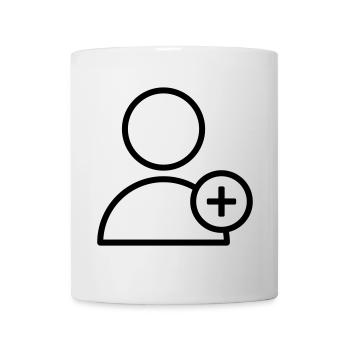 Add Partner Freund hinzufügen adden - Tasse - Weiß - Vorne