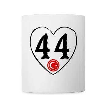 Malatya 44 Herz - Tasse - Weiß - Vorne