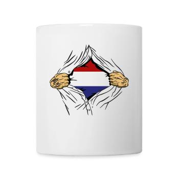 Niederlande Flagge Holland Niederländische Fahne - Tasse - Weiß - Vorne