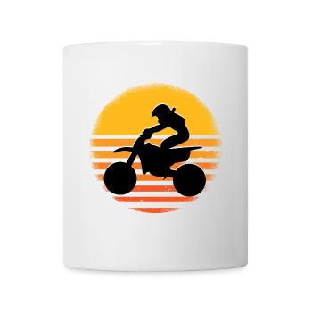 Motorcross - Tasse - Weiß - Vorne