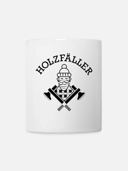 Holzfäller Symbol Axt Karo Wikinger Symbol Icon - Tasse - Weiß