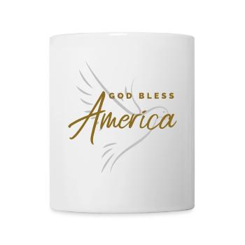 GOD BLESS AMERICA - Tasse - Weiß - Vorne