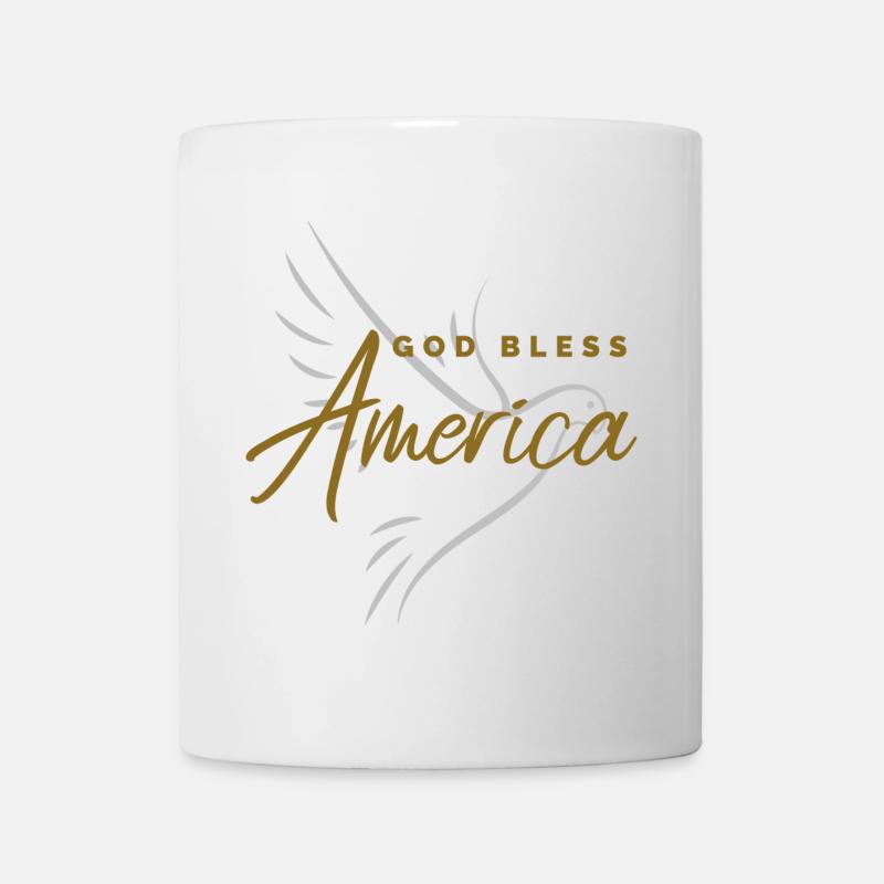 QUE DIEU BÉNISSE L’AMÉRIQUE - Mug blanc - blanc