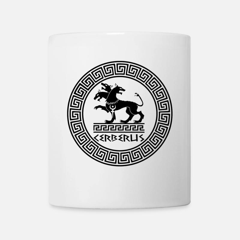 Der Wächter der Unterwelt (schwarz) - Tasse - Weiß