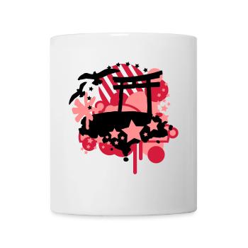 Japan Style (Torii, Stars) - Mug - white - Front