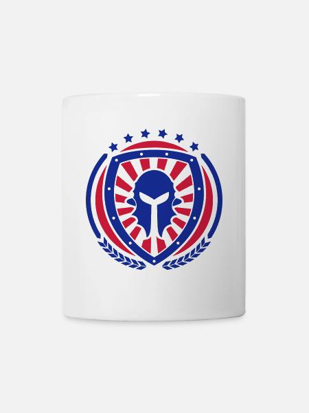 Ritter Emblem 02 - Tasse - Weiß