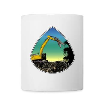 Tear-off excavator - Mug - white - Front