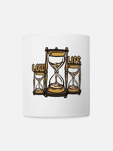 Sanduhr Low Life - Tasse - Weiß