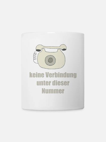 telefon - Tasse - Weiß