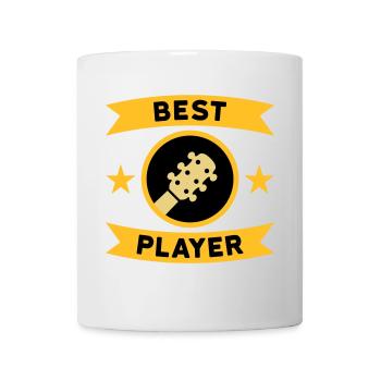 Best guitar player (guitar, circle, banner) - Mug - white - Front