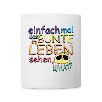 Just see the colorful in life - Mug - white - Front