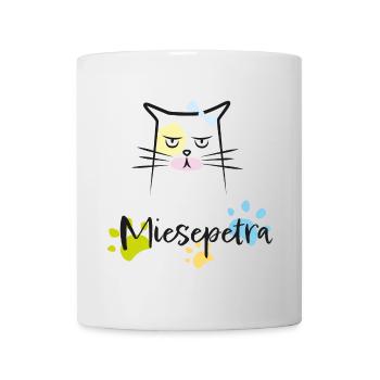 Miesepetra, Katze, Illustration, lustig - Tasse - Weiß - Vorne