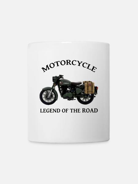 Motorrad ARMEE Kreation Louis RUNEMBERG © Adagp - Tasse - Weiß
