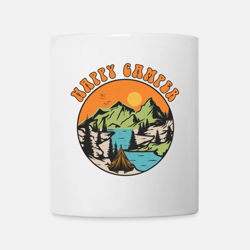 Happy Camper - Mug blanc - blanc