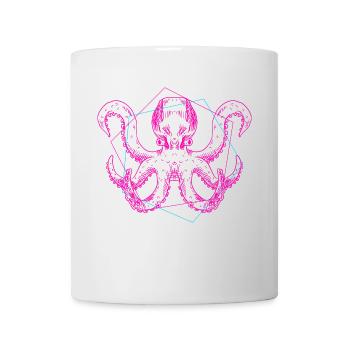 Oktopus - Tasse - Weiß - Vorne