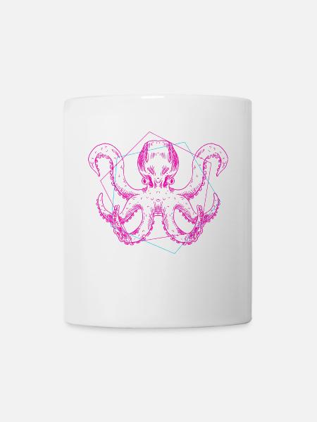 Oktopus - Tasse - Weiß