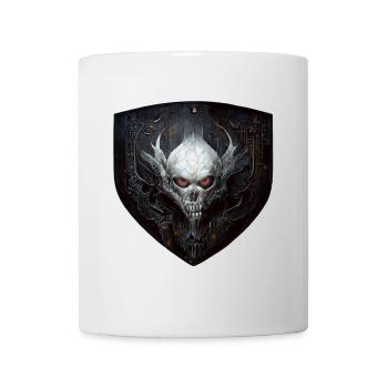 Armoiries du crâne - Mug blanc - blanc - Devant