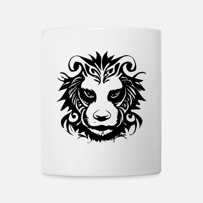 Löwe Tribal - Tasse - Weiß